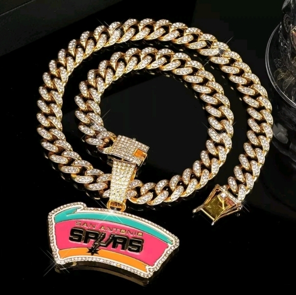 San Antonio Spurs Iced Chain Necklace 20